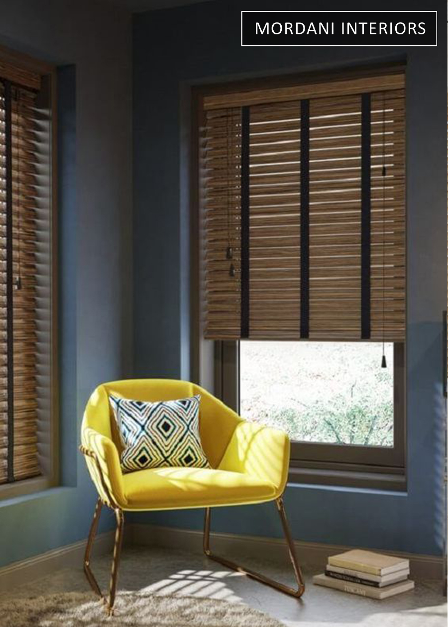 Distressed Walnut Wooden Venetian Blinds